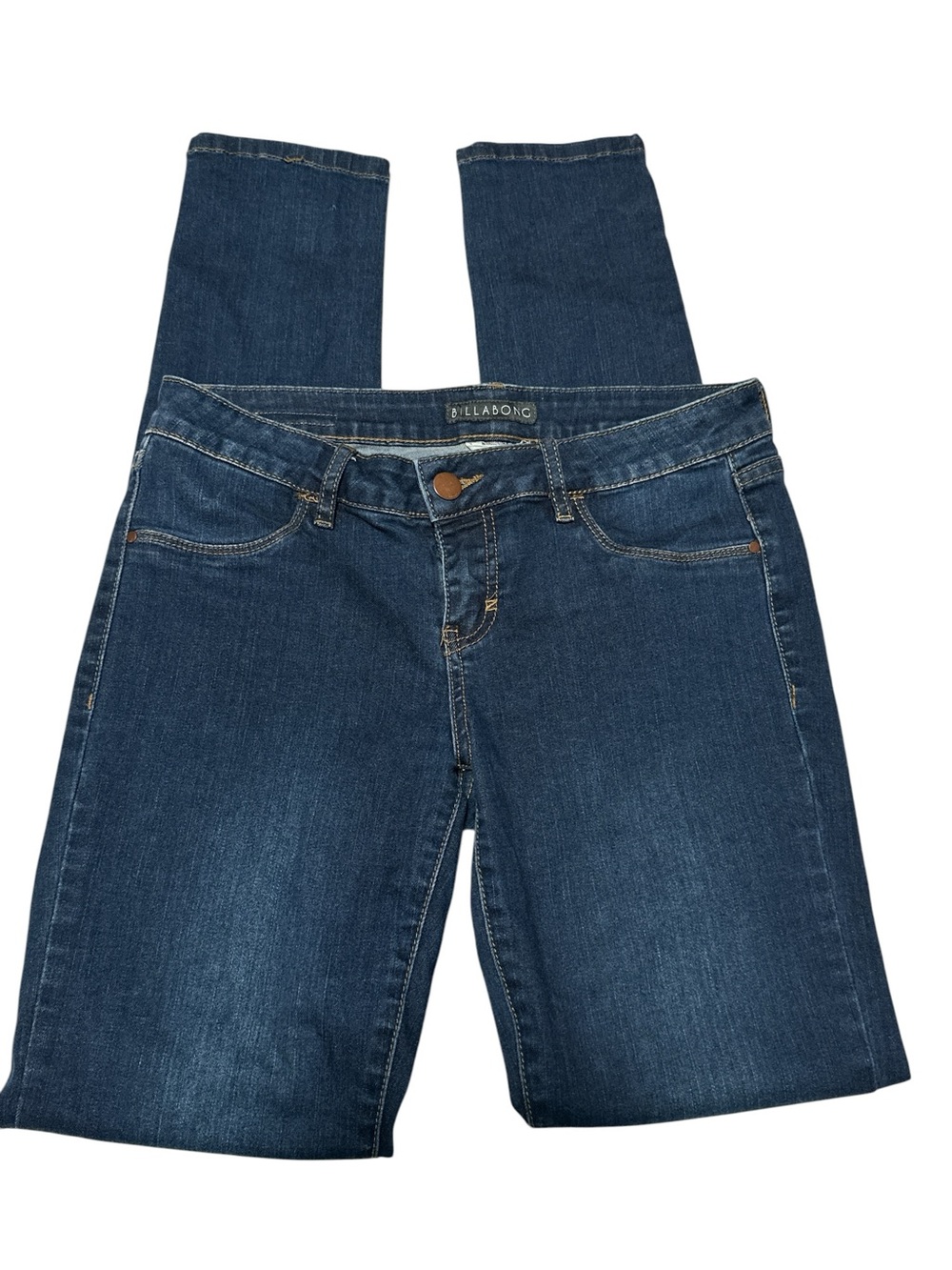 Billabong Pedder Dark Wash Skinny Jeans Low Rise Denim JS243PED Blue Size 29